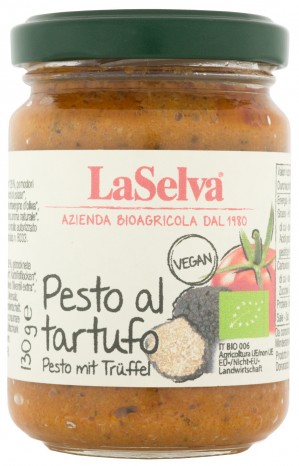 Bio Pesto al tartufo, Pesto mit Trüffel, 130 g 