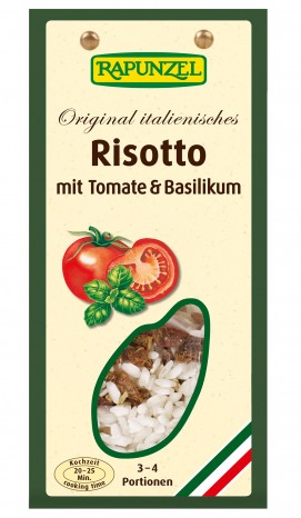 Bio Risotto mit Tomate & Basilikum, 250 g 