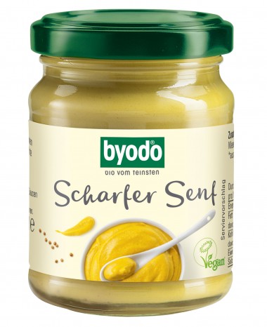 Bio Scharfer Senf, 125 ml 