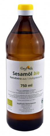 Bio Sesamöl NativExtra, 1. Kaltpressung - ungereift, 750 ml 