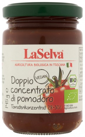 Bio Doppio concentrato di pomodoro, Tomtatenkonzentrat doppelt konzentriert, 145 g 