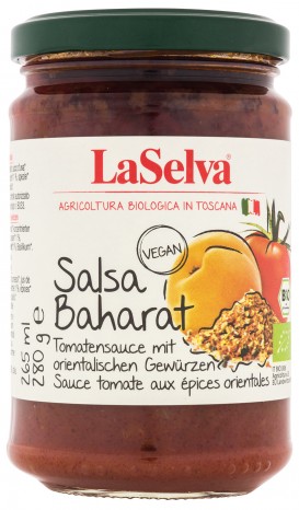 Bio Salsa Baharat, Tomatensauce mit orientalischen Gewürzen, 280 g 